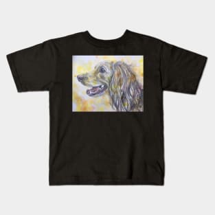 Cocker Spaniel , watercolour background Kids T-Shirt